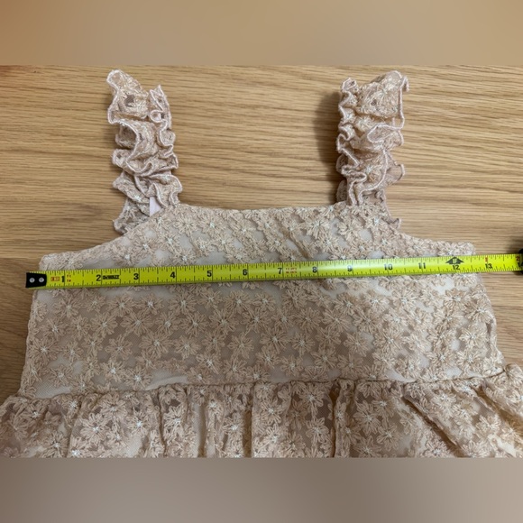 Noralee Mara Dress – Antique Daisy Champagne – Size 10 Girl - Picture 9 of 12